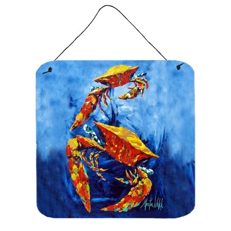 Carolines Treasures Crab Puddle O Two Wall or Door Hanging Prints MW1345DS66